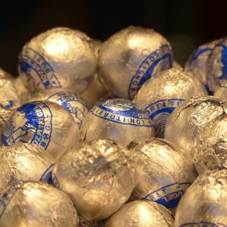 Foil-wrapped truffles